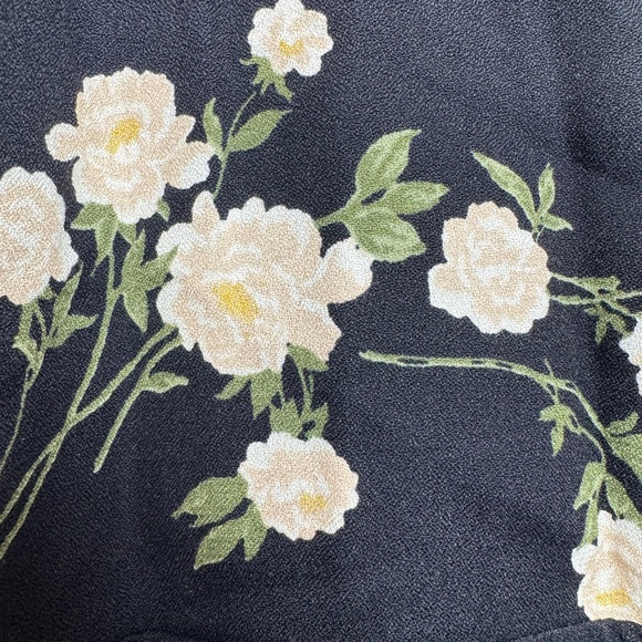 Reformation Maria Wrap Maxi Dress in Contessa Black Cream Floral size XS $248 - Picture 14 of 15